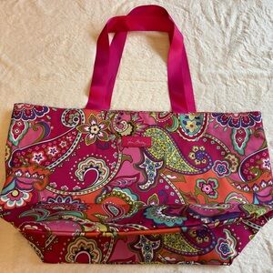 Vera Bradley Pink Paisley Tote Bag
